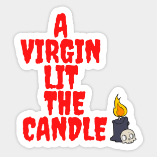 Candle of Black Light Sticker